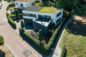 Villa aus der Vogelperspektive